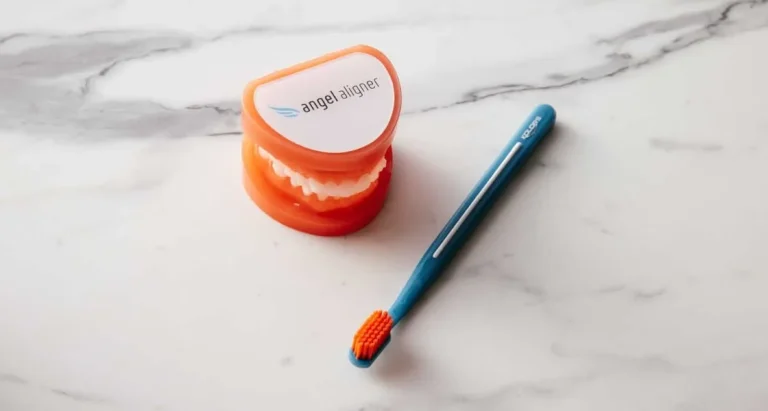 Cleaning Around Braces with Airflow